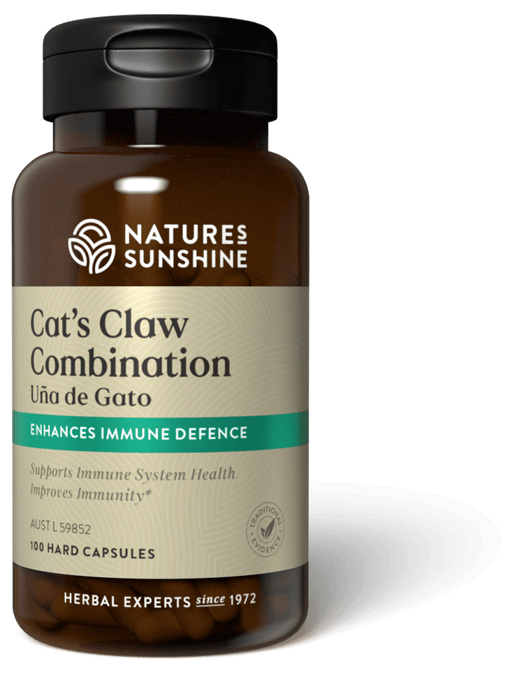 bottle of Nature's Sunshine Cat's Claw Combination Una de Gato