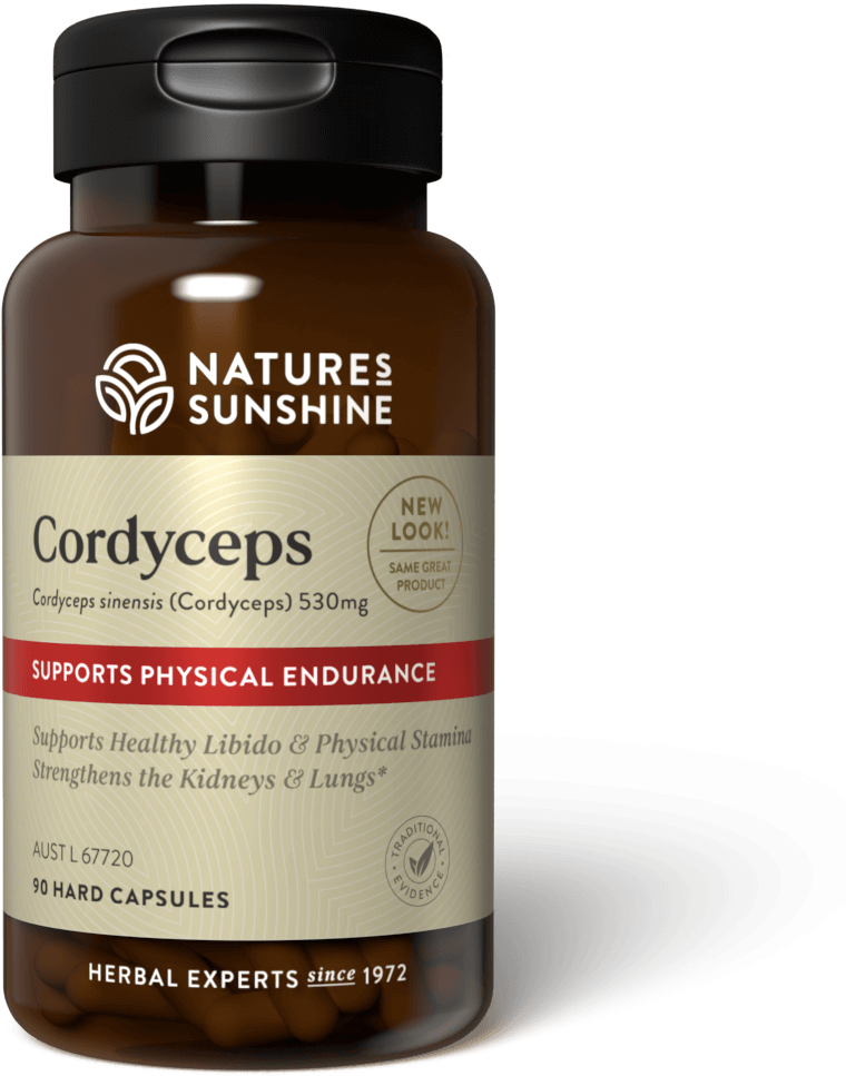 bottle of Nature's Sunshine Cordyceps