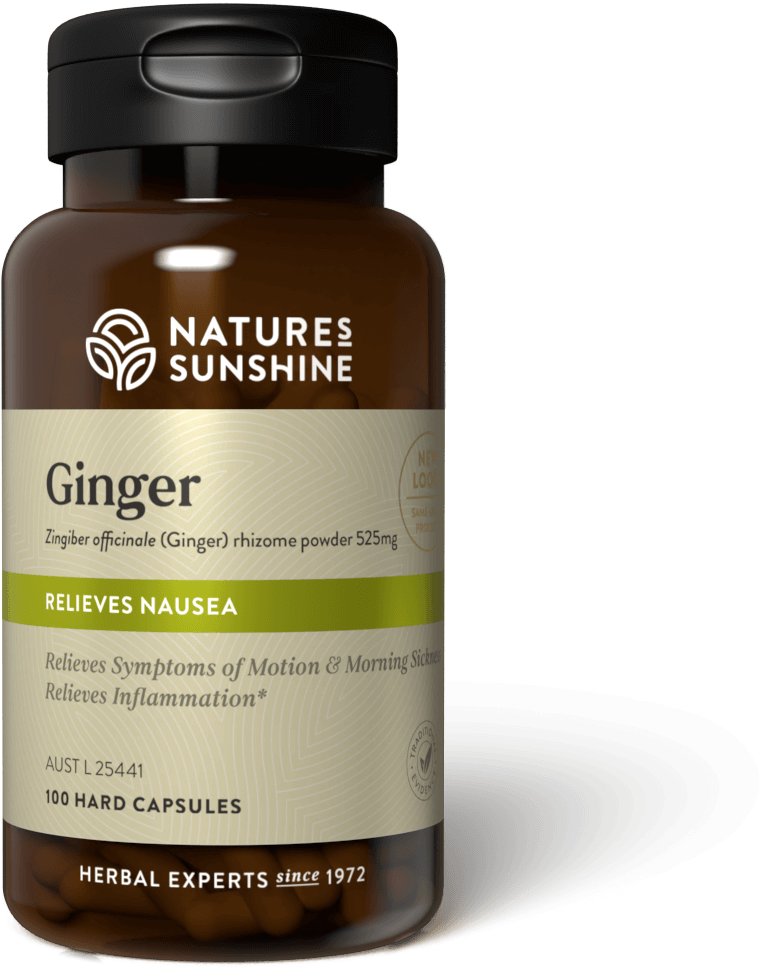 bottle of Nature's Sunshine Ginger