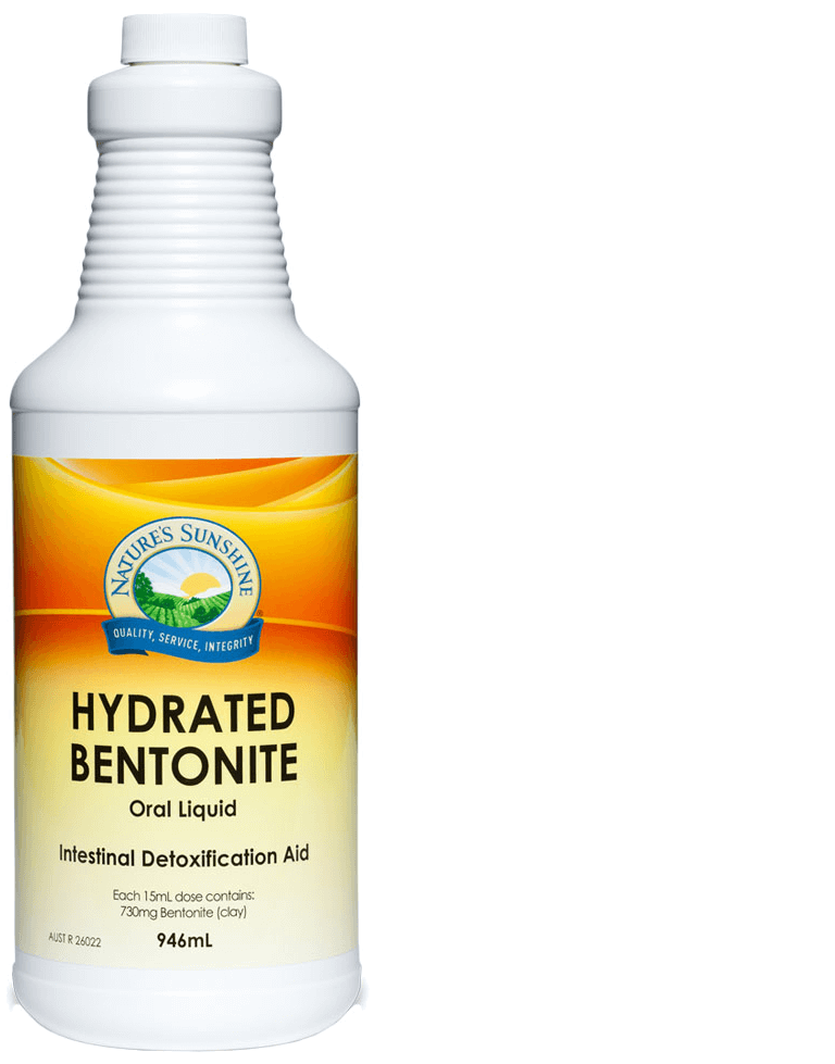 bottle of Nature's Sunshine Hydrated Bentonite