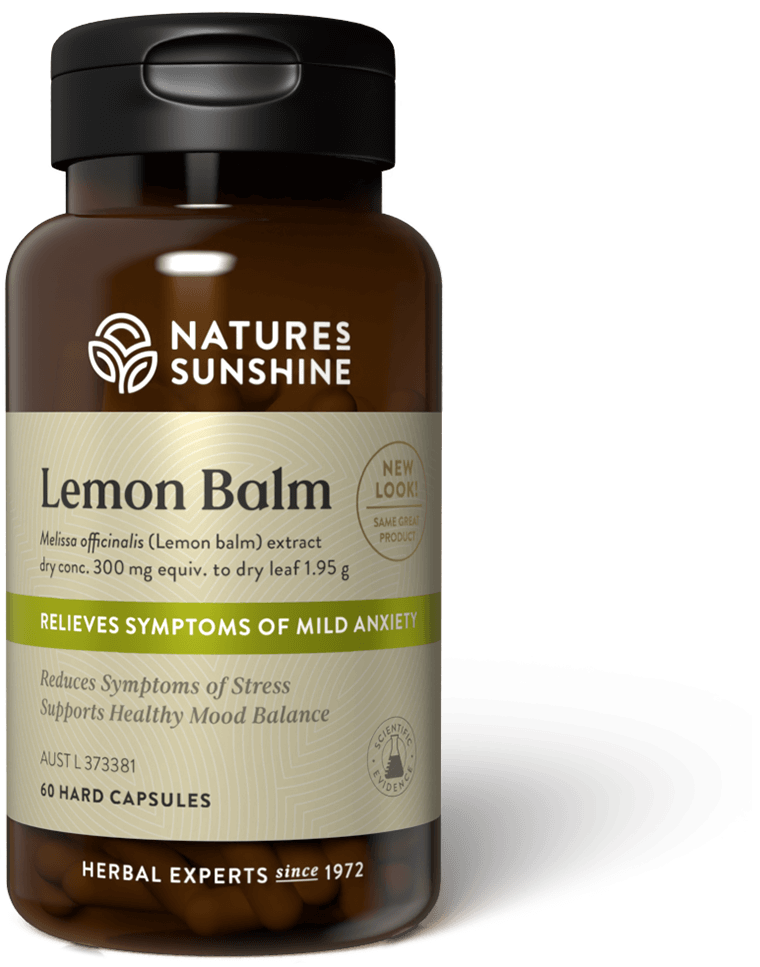 bottle of Nature's Sunshine Lemon Balm