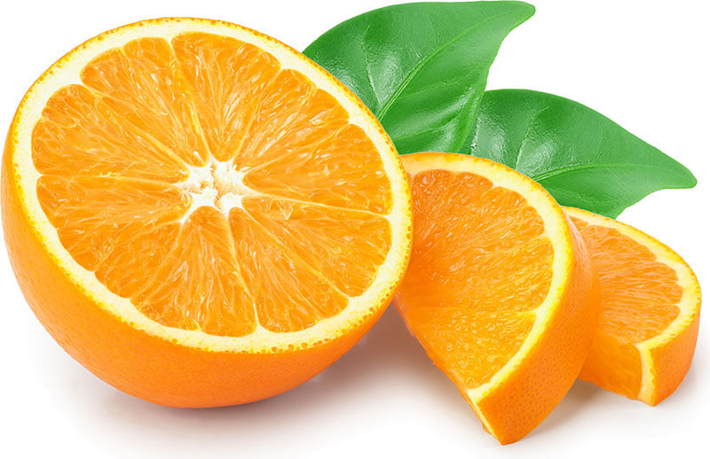 fresh sliced orange