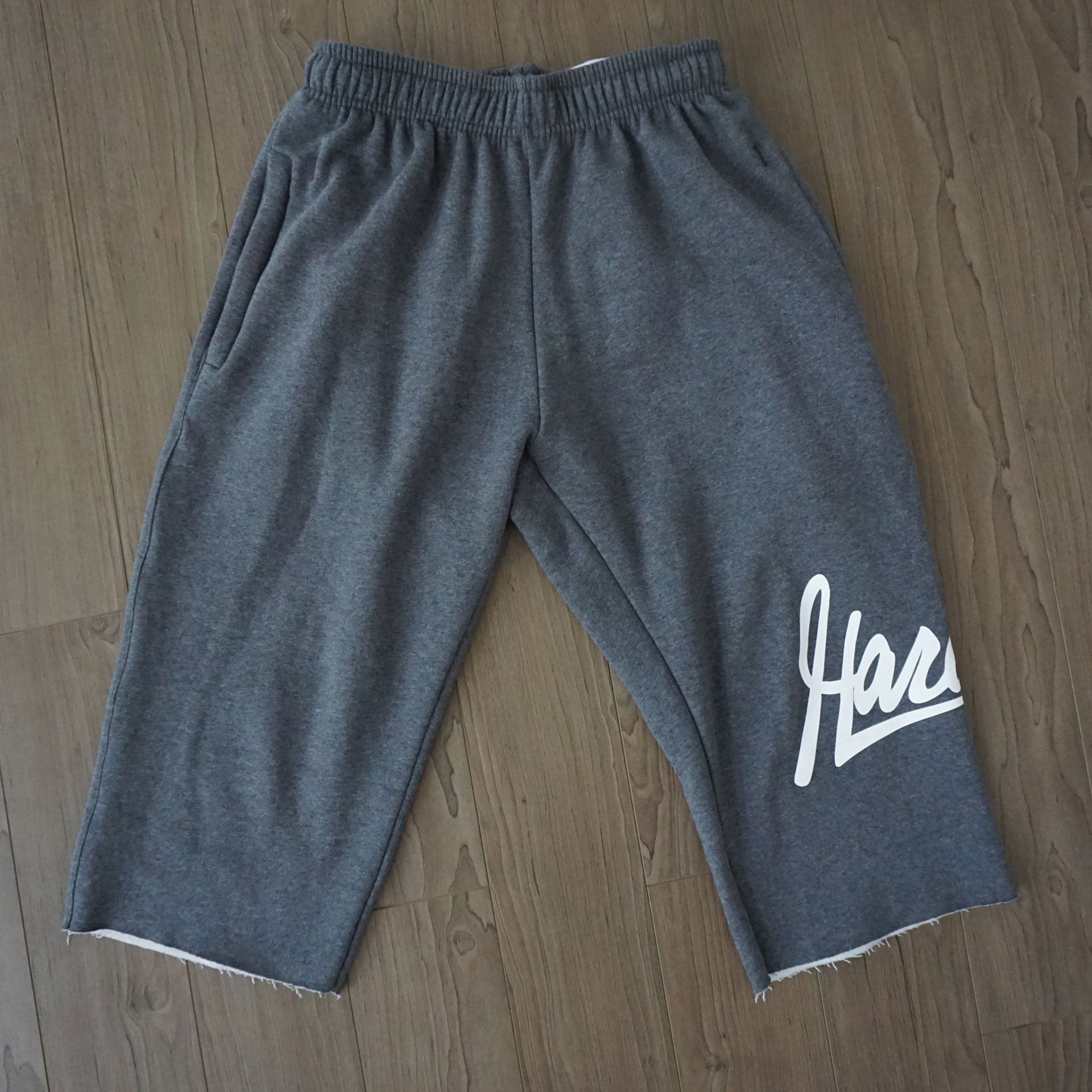 sweat shorts with zipper pockets