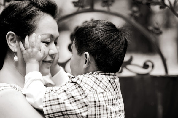 Jewelry Designer Grace Chan and Child