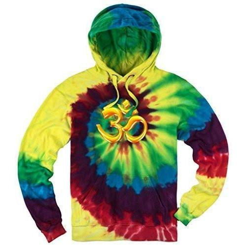 Mens Tie Dye 3D OM Hoodie