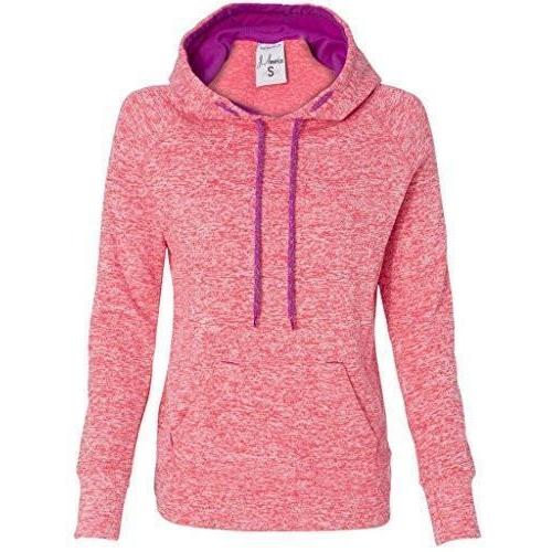 Womens Polyester Fleece Raglan Hoodie