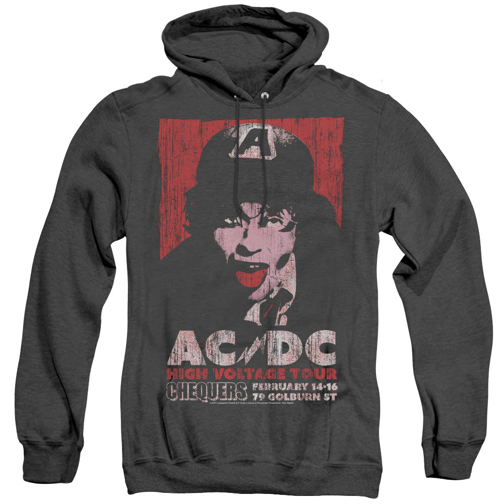 AC/DC High Voltage Tour Chequers Black Heather Hoodie