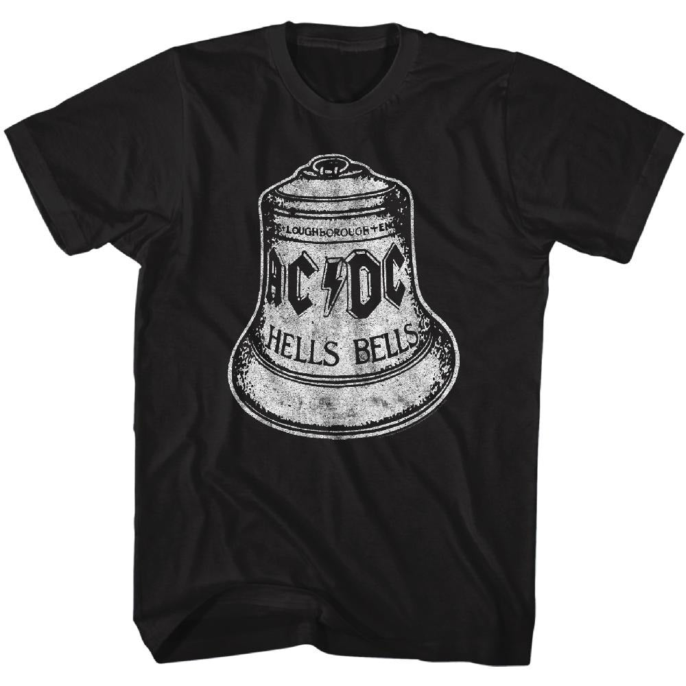 AC/DC T-Shirt Distressed Hell Bells Black Tee