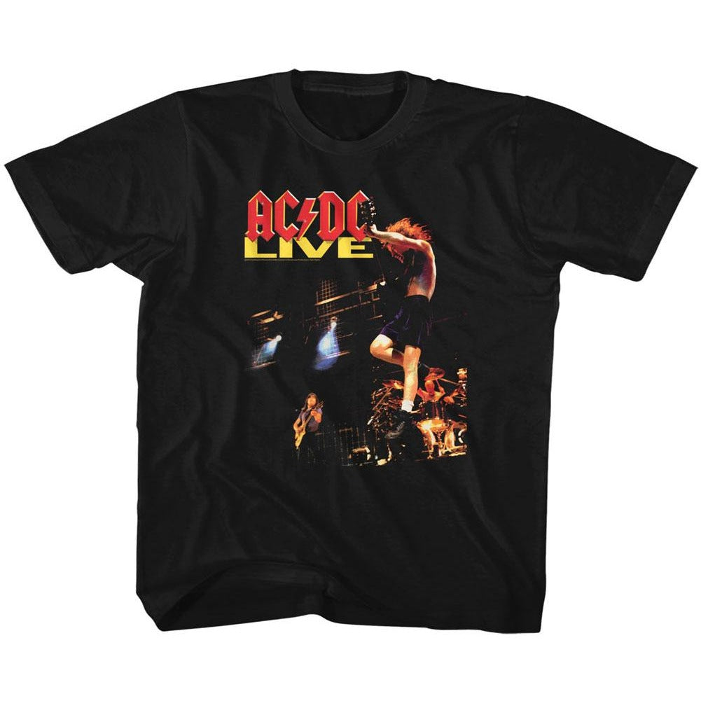 AC/DC Toddler T-Shirt Live Album Cover Black Tee