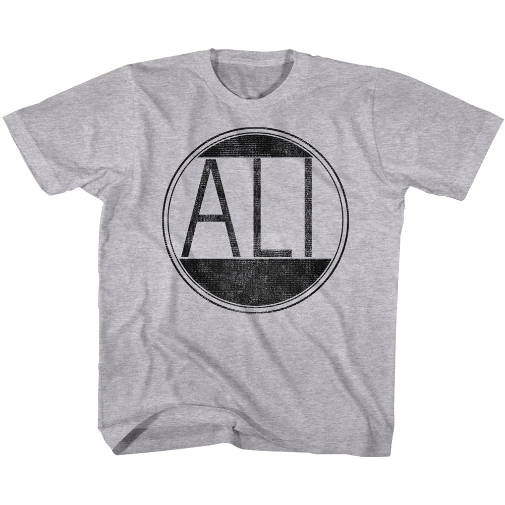 Muhammad Ali Toddler T-Shirt Distressed Circle Grey Heather Tee