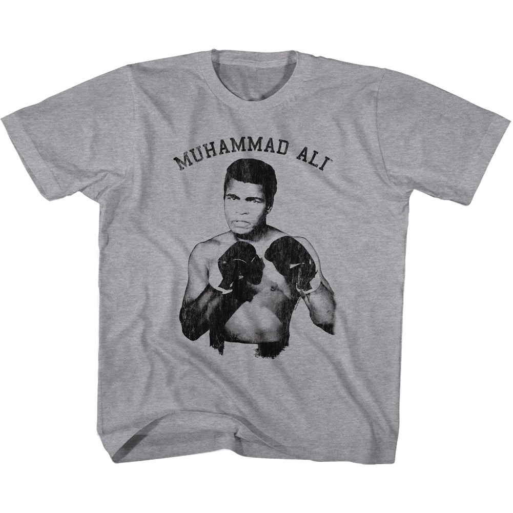 Muhammad Ali Kids T-Shirt Ready To Box Grey Heather Tee