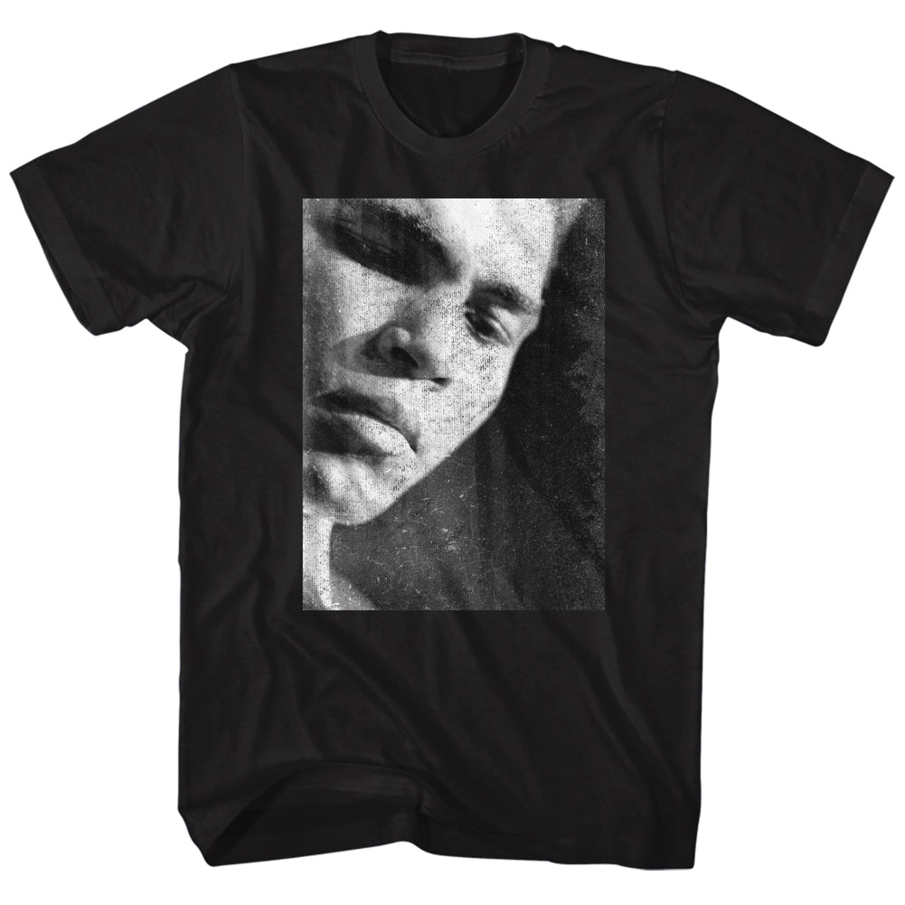 Muhammad Ali T-Shirt Distressed Thinking Face Black Tee