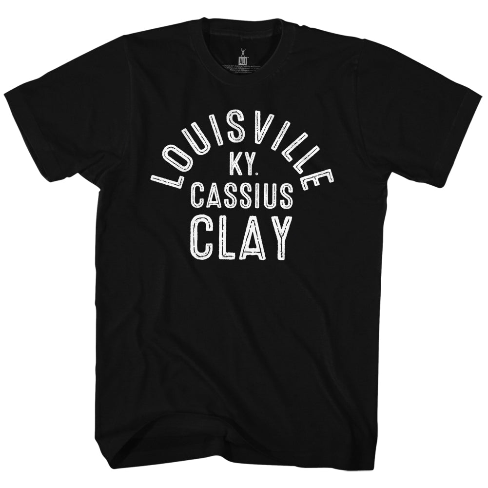 Muhammad Ali T-Shirt Cassius Clay Louisville KY Black Tee