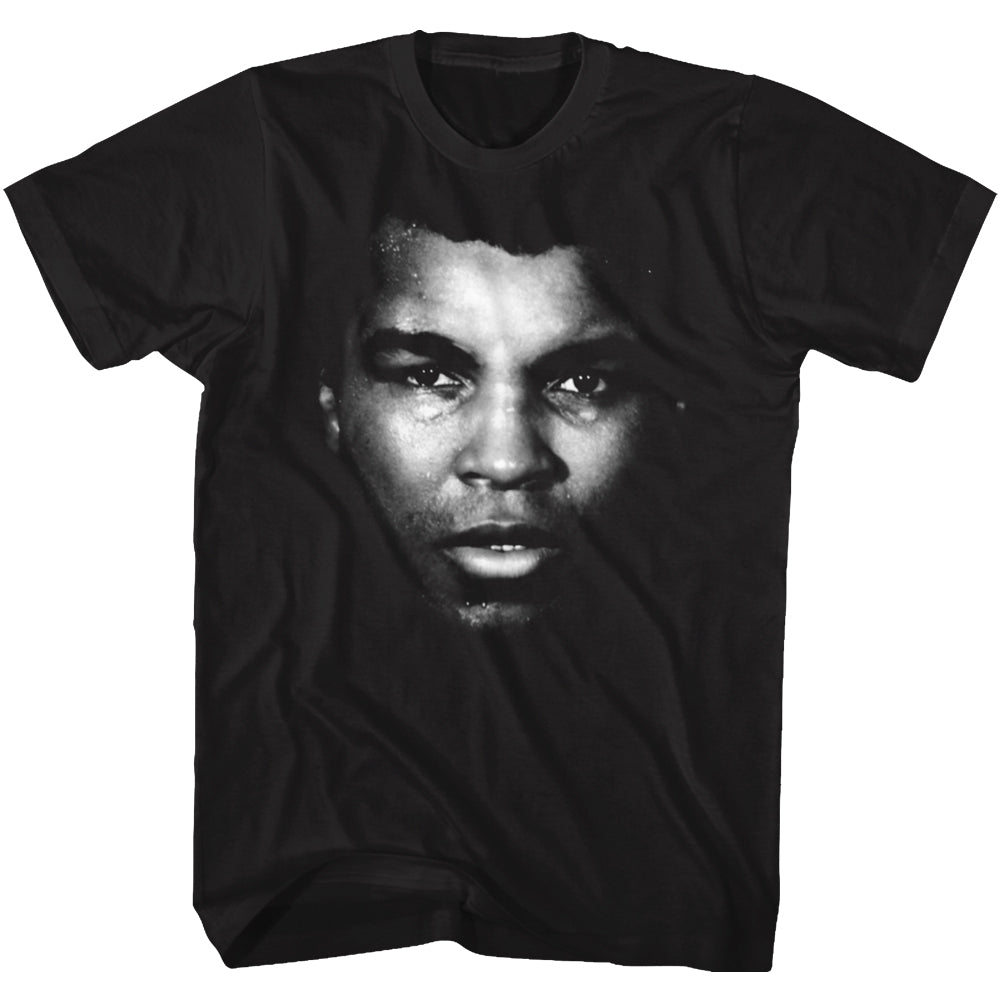 Muhammad Ali T-Shirt Face Portrait Black Tee