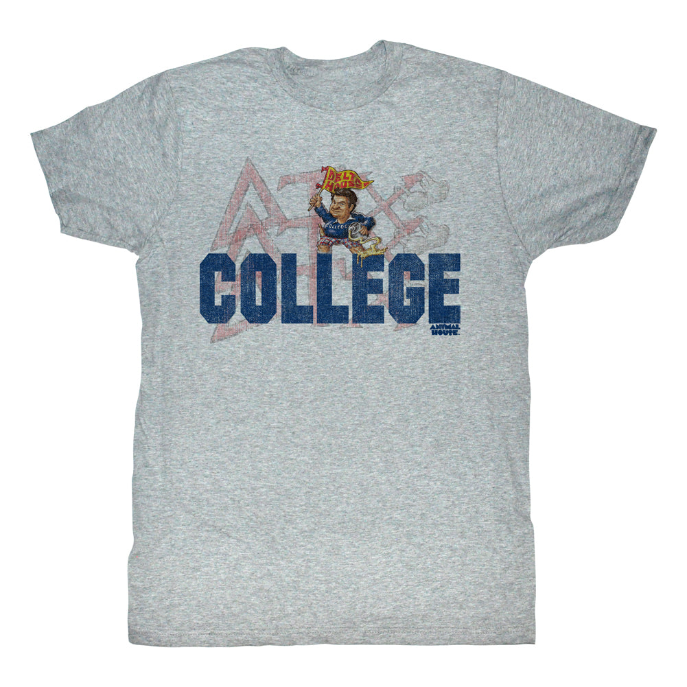 Animal House Tall T-Shirt Delta Tau Chi Gray Heather Tee