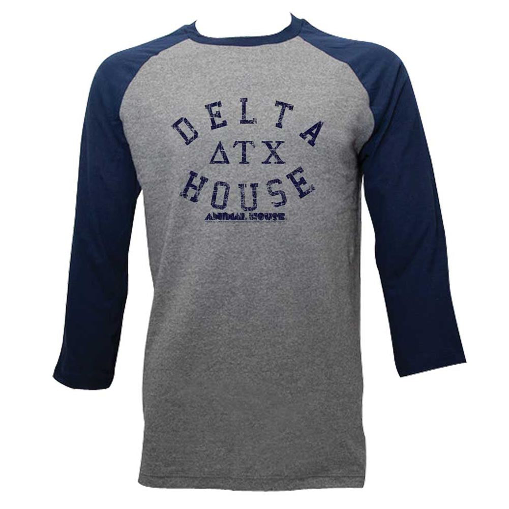 Animal House T-Shirt Blue Delta House Gray Heather/Navy Tee