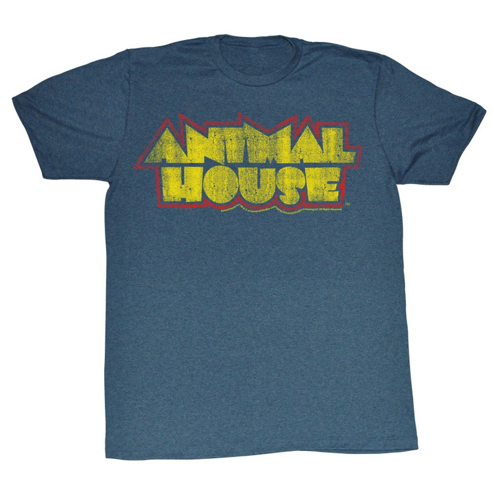 Animal House T-Shirt Animal House Retro Logo Navy Heather Tee