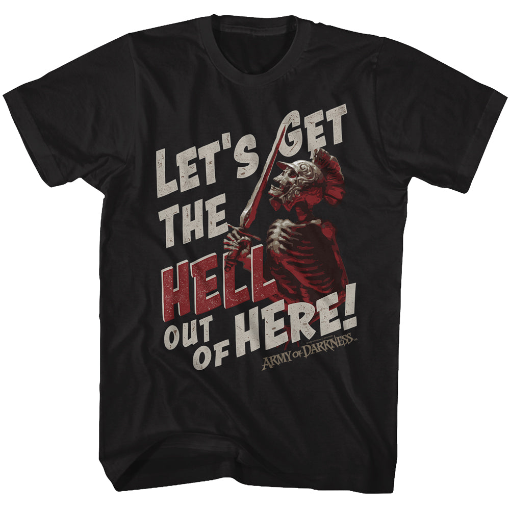 Army of Darkness T-Shirt Get Out of Here Black Tee