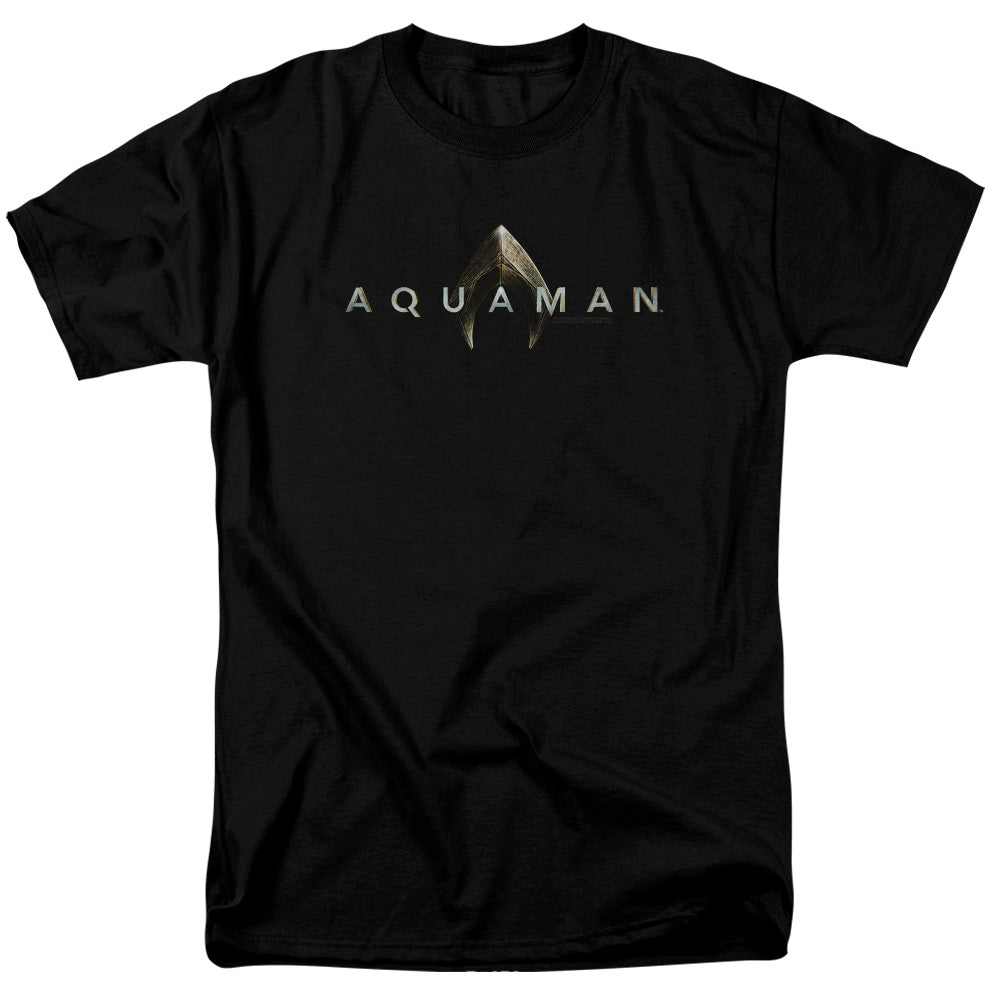 Aquaman Movie T-Shirt Logo Black Tee