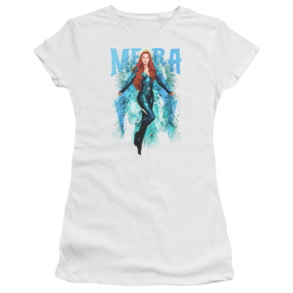 Aquaman Movie Juniors T-Shirt Mera White Premium Tee