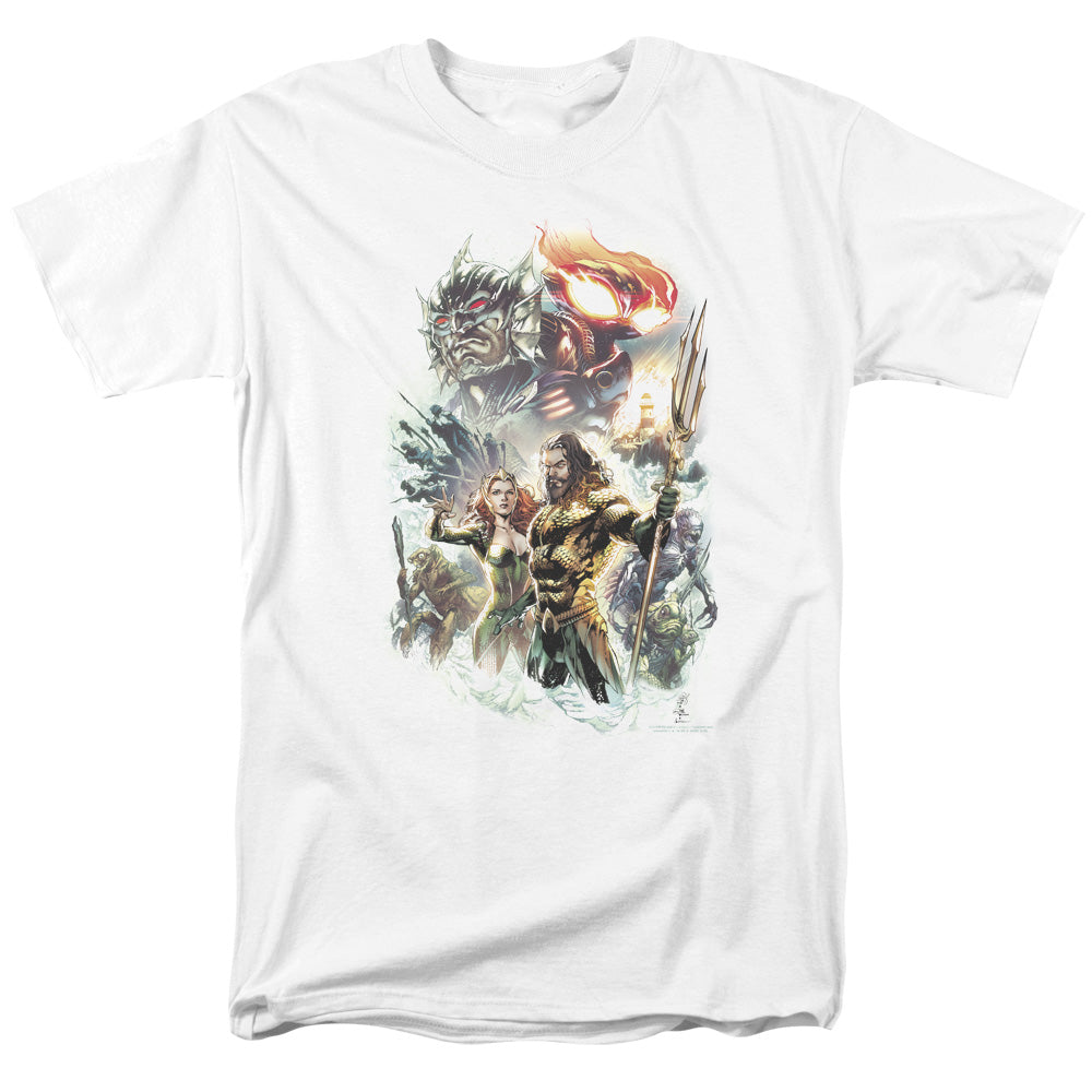 Aquaman Movie T-Shirt King of Atlantis White Tee