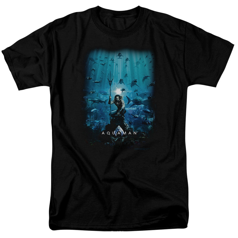 Aquaman Movie T-Shirt Poster Black Tee