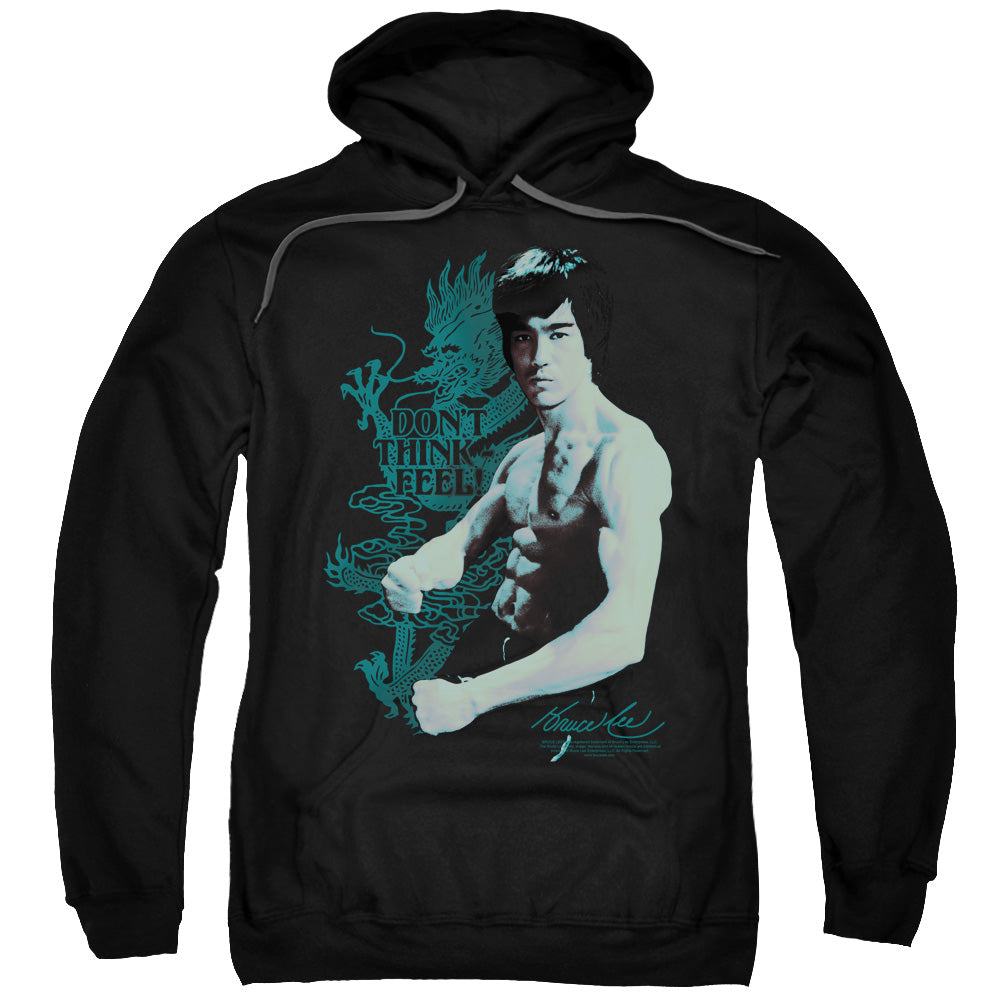 Bruce Lee Hoodie Don't Think Feel Black Hoody