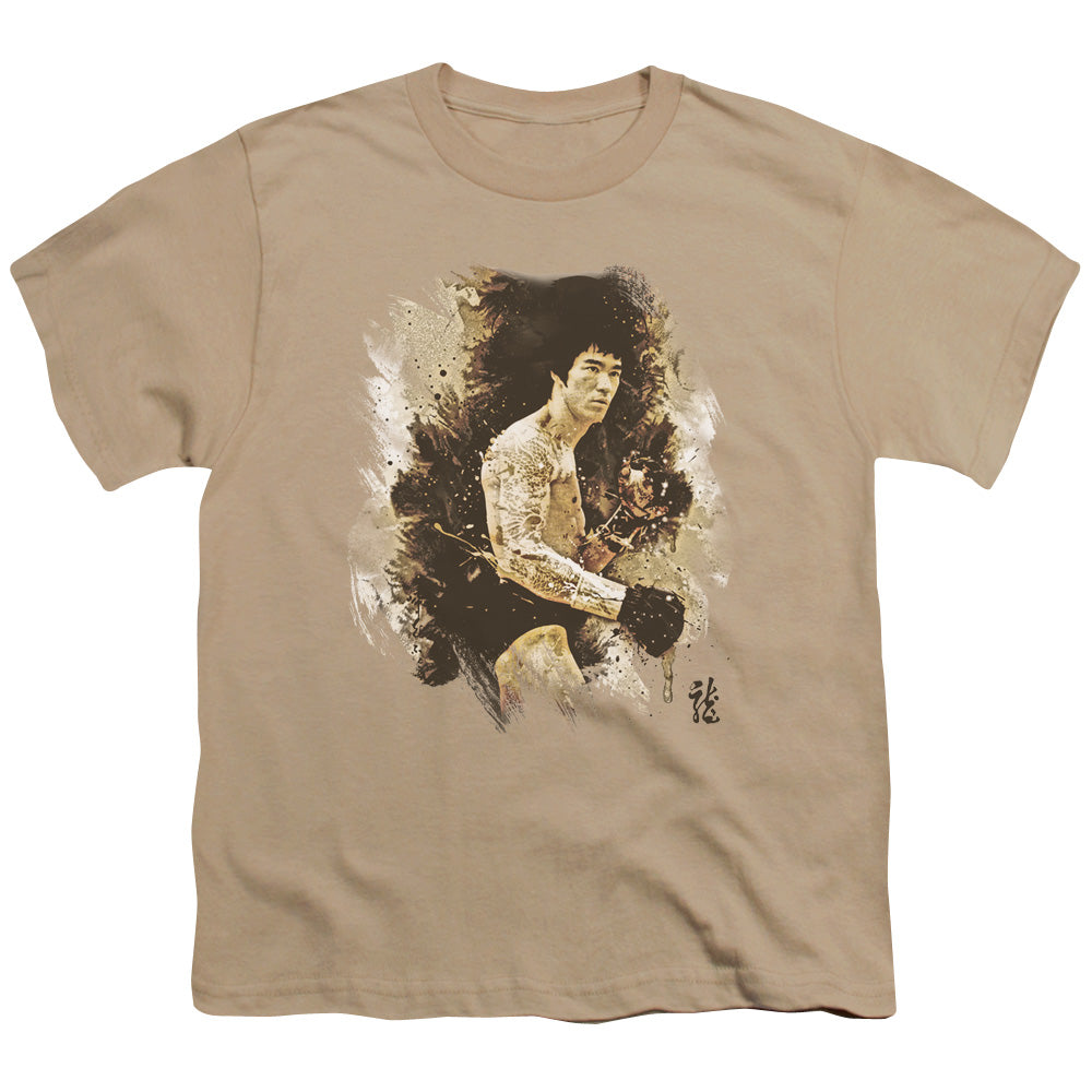 Bruce Lee Kids T-Shirt Vintage Photo Sand Tee