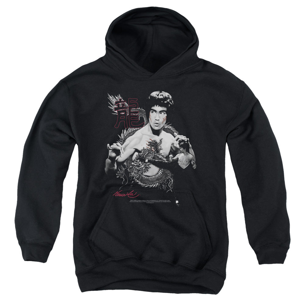 Kids Bruce Lee Hoodie The Dragon Two Poses Youth Hoodie