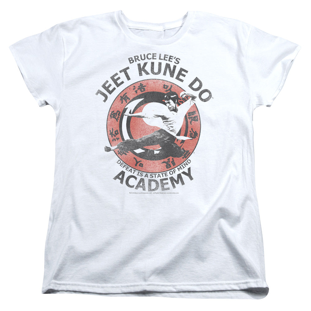 Bruce Lee Womens T-Shirt Jeet Kune Do Academy White Tee