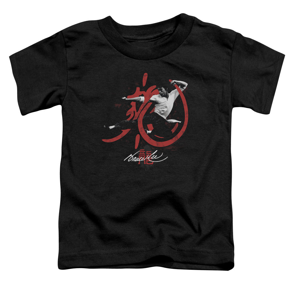 Bruce Lee Toddler T-Shirt High Flying Black Tee