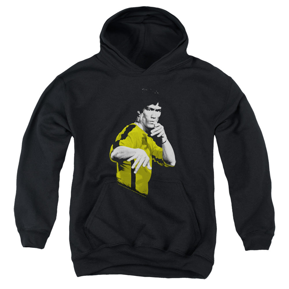 Kids Bruce Lee Hoodie Yellow and Black Jumpsuit Stance Youth Hoodie