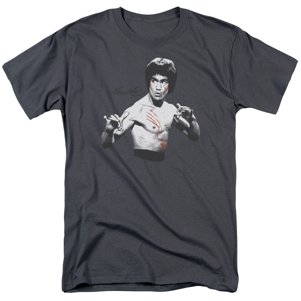 Bruce Lee T-Shirt Confrontation Stance Charcoal Tee