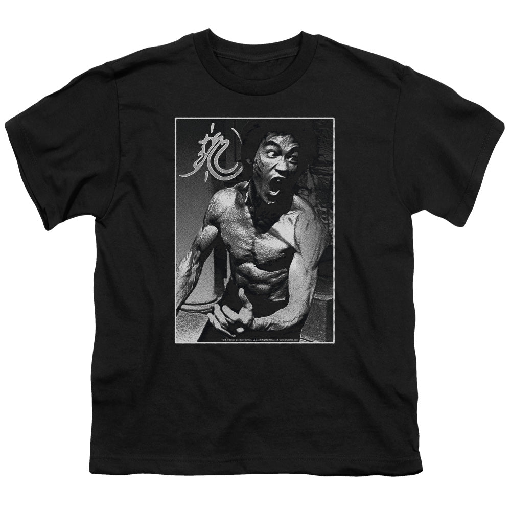 Bruce Lee Kids T-Shirt Rage Portrait Black Tee