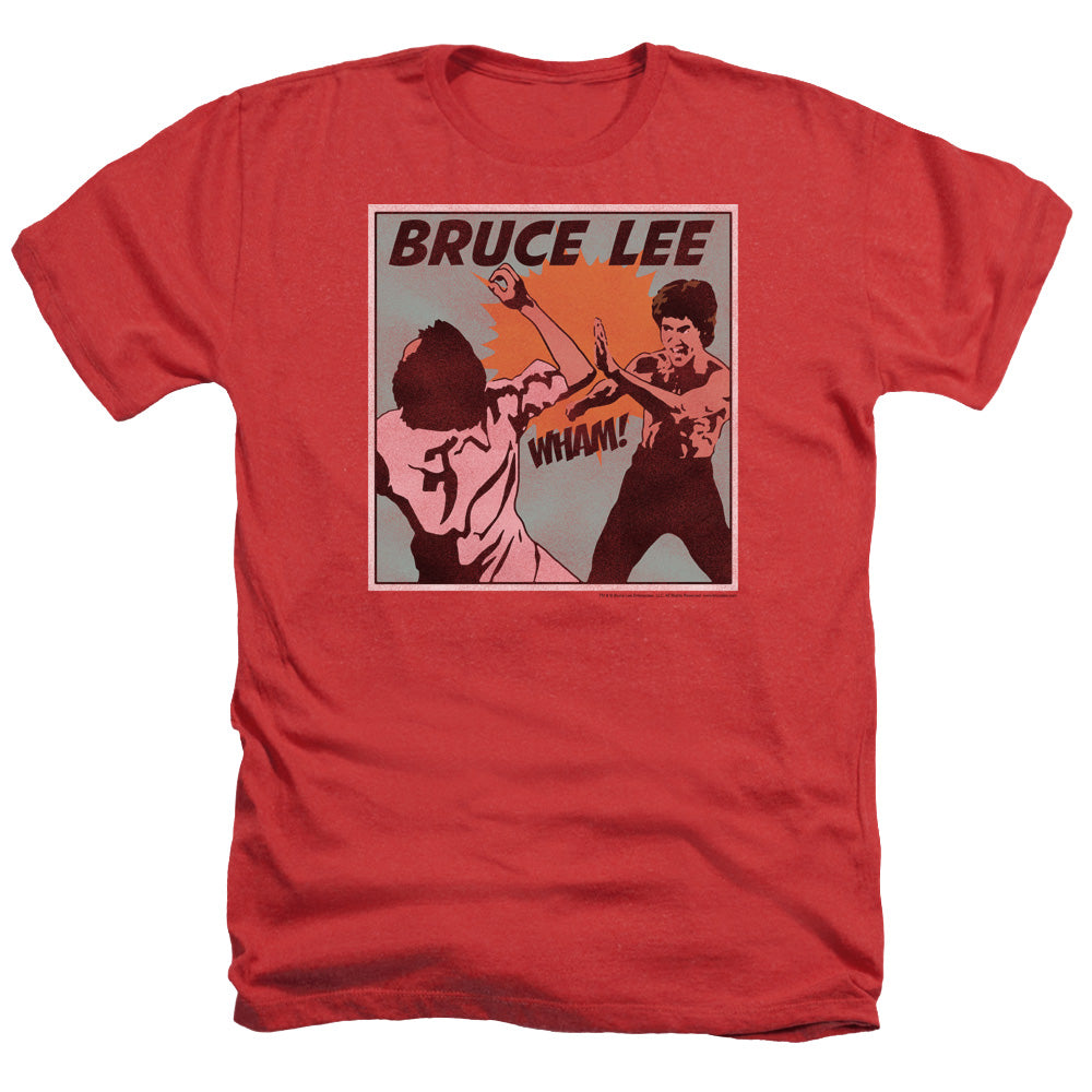 Bruce Lee Heather T-Shirt Comic Red Tee