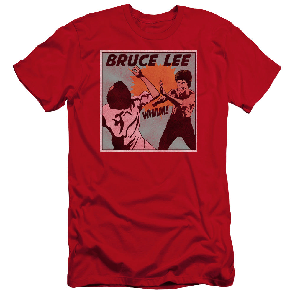 Bruce Lee Premium Canvas T-Shirt Comic Red Tee