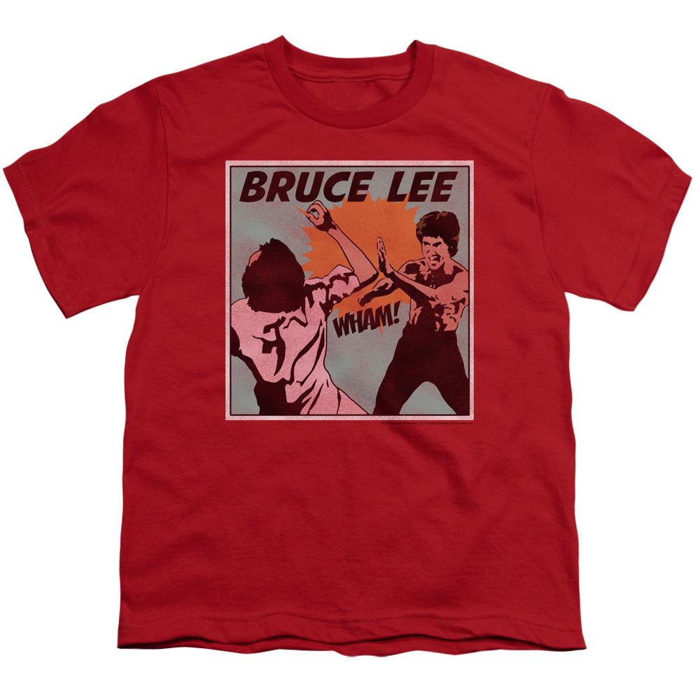 Bruce Lee Kids T-Shirt Comic Red Tee