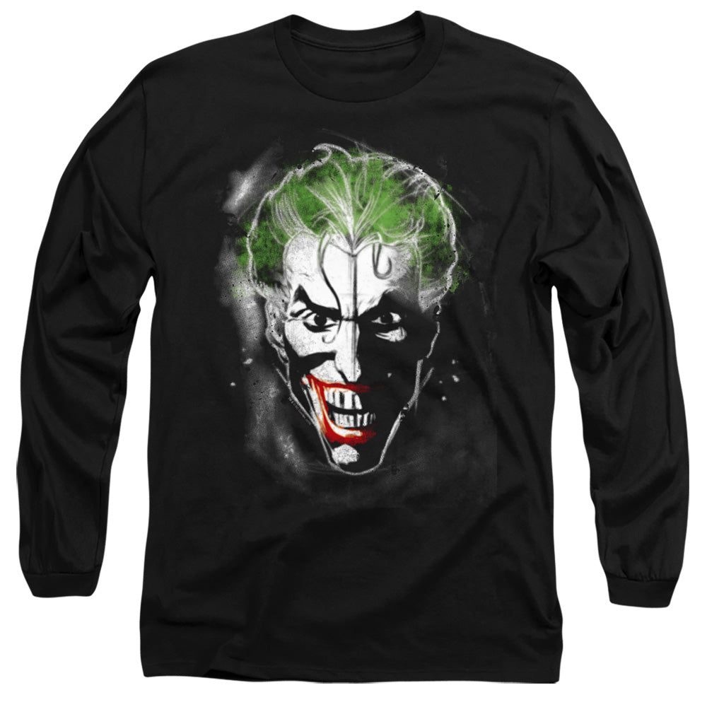 Batman Long Sleeve T-Shirt Joker Face Makeup Black Tee