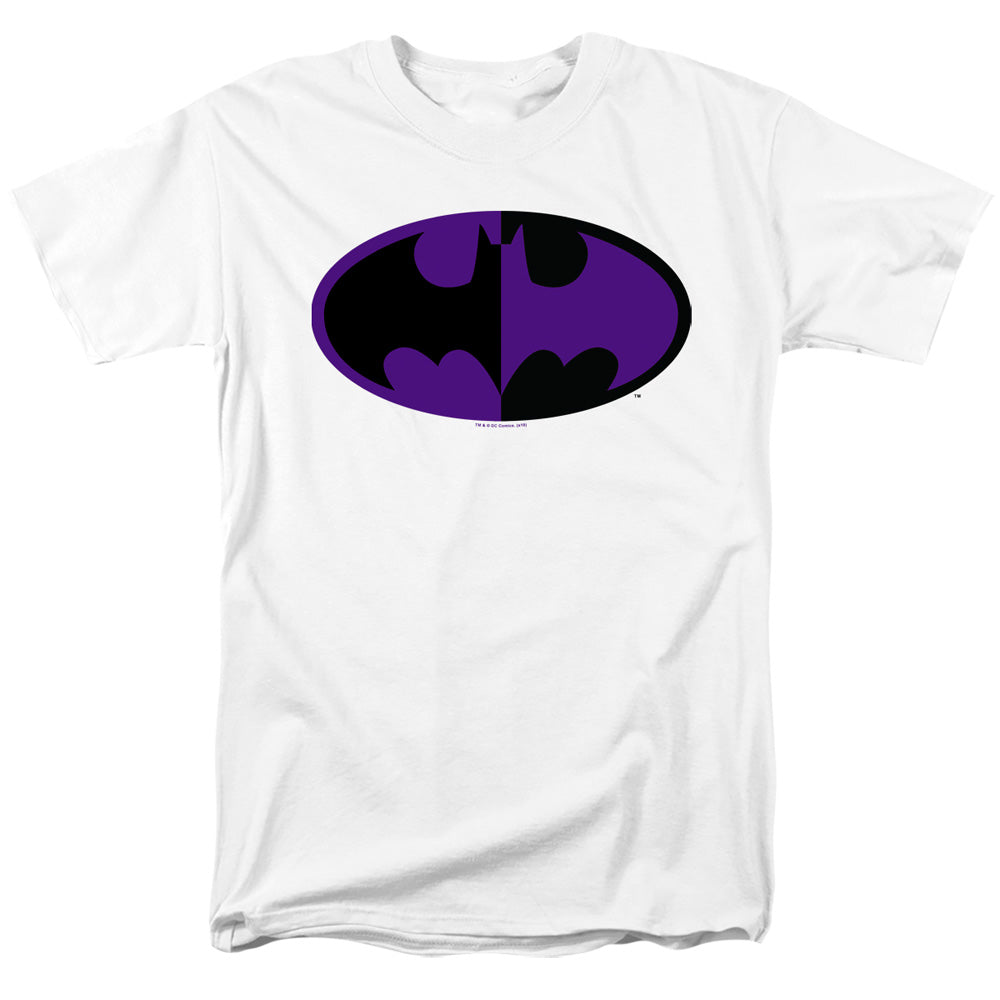 Batman T-Shirt Split Logo White Tee