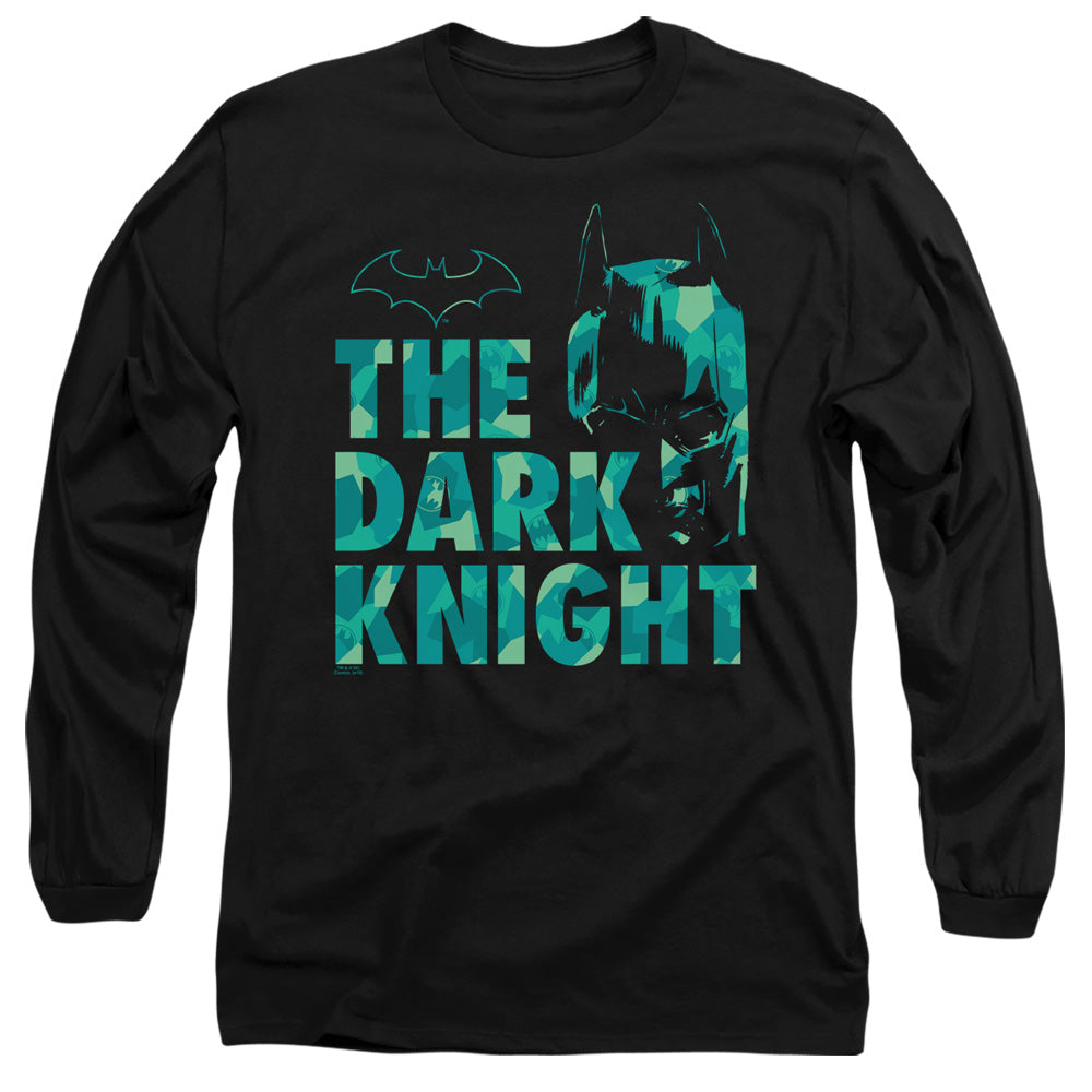 Batman Long Sleeve T-Shirt The Dark Knight Pattern Black Tee