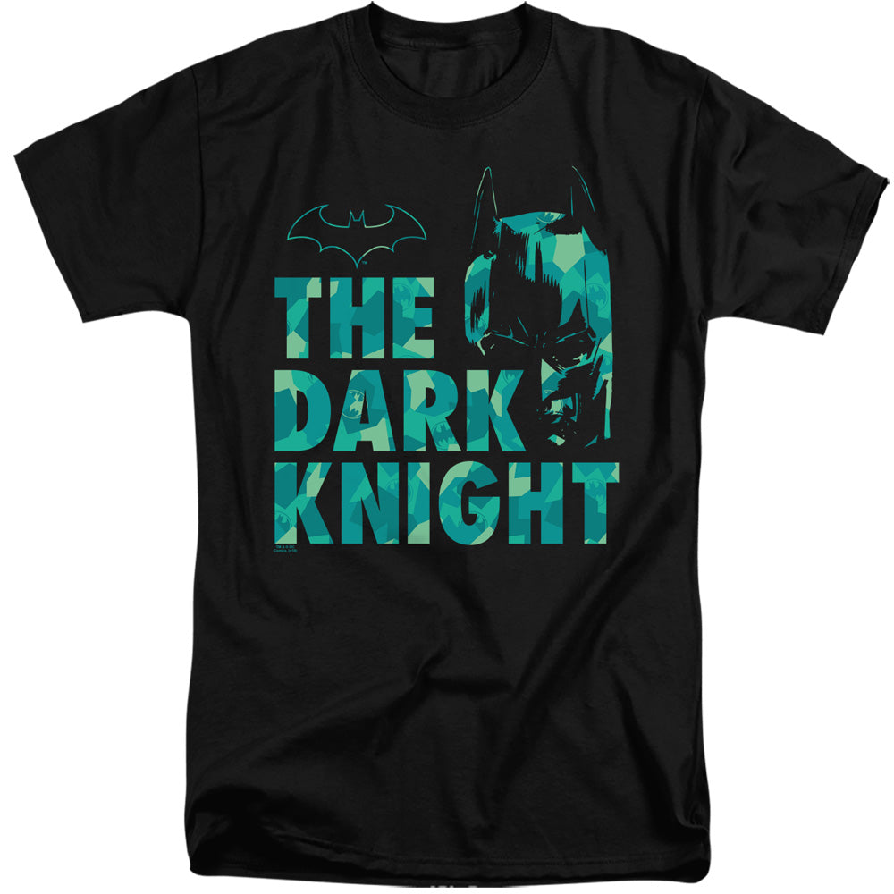 Batman Tall T-Shirt The Dark Knight Pattern Black Tee