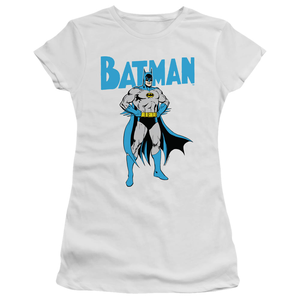 Batman Juniors T-Shirt Pose White Tee