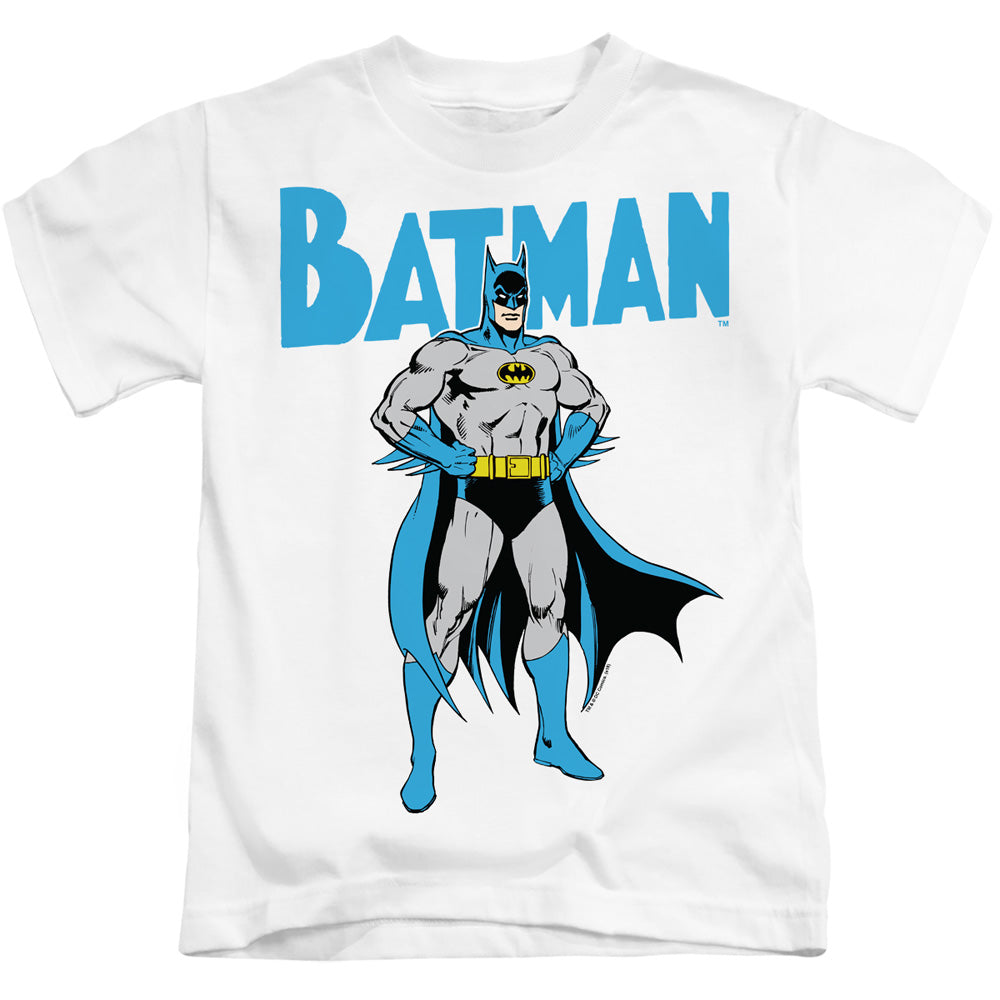 Batman Boys T-Shirt Pose White Tee