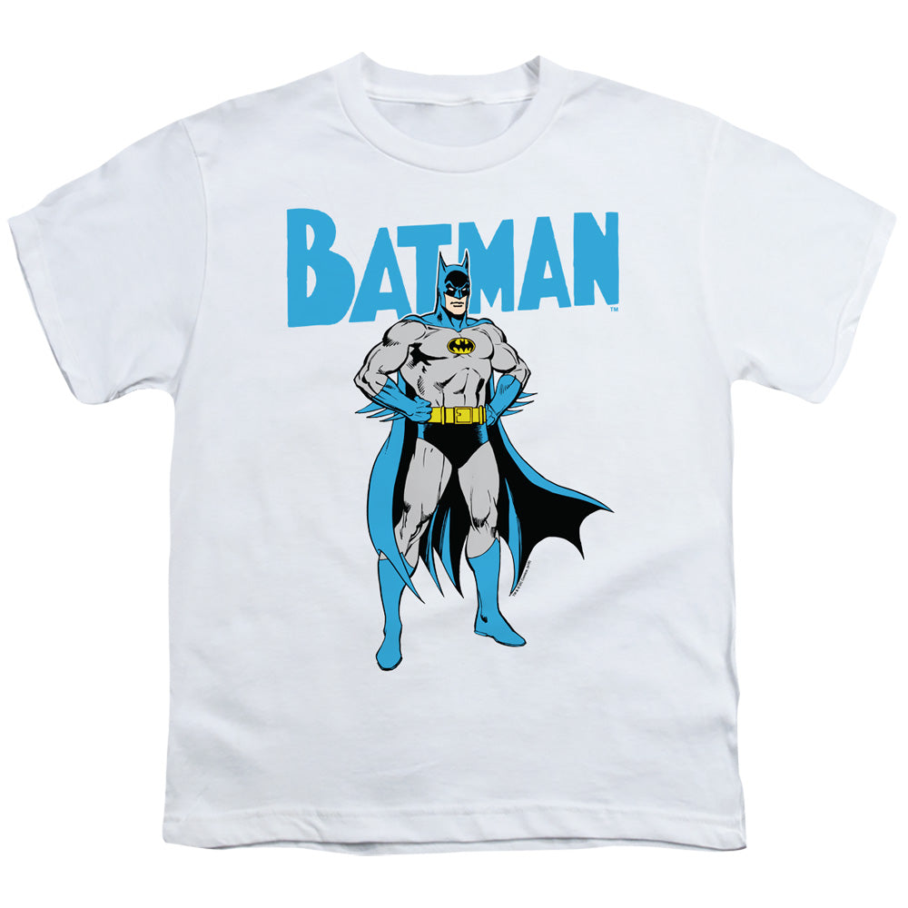 Batman Kids T-Shirt Pose White Tee