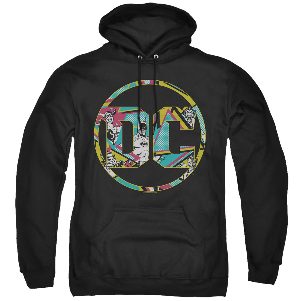 Batman Hoodie Colorful DC Comics Logo Black Hoody