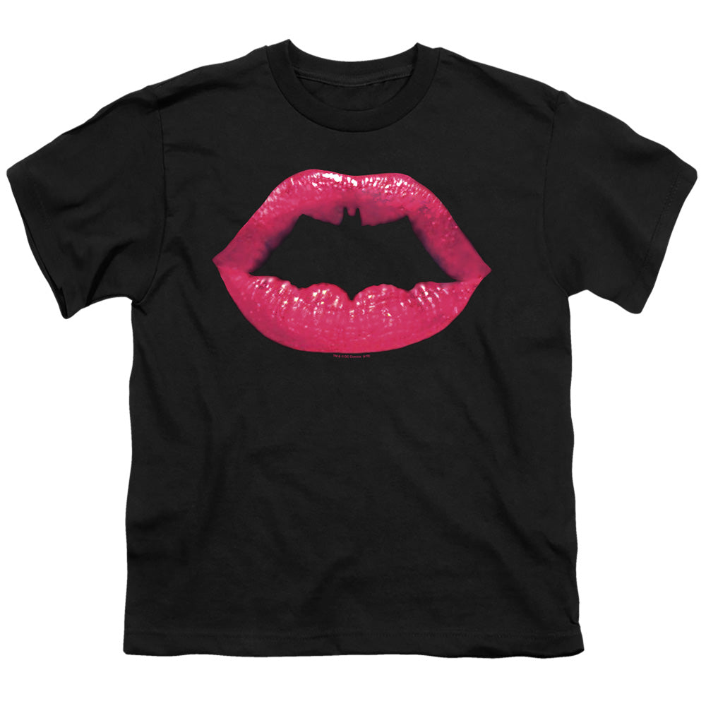Batman Kids T-Shirt Kiss Logo Black Tee