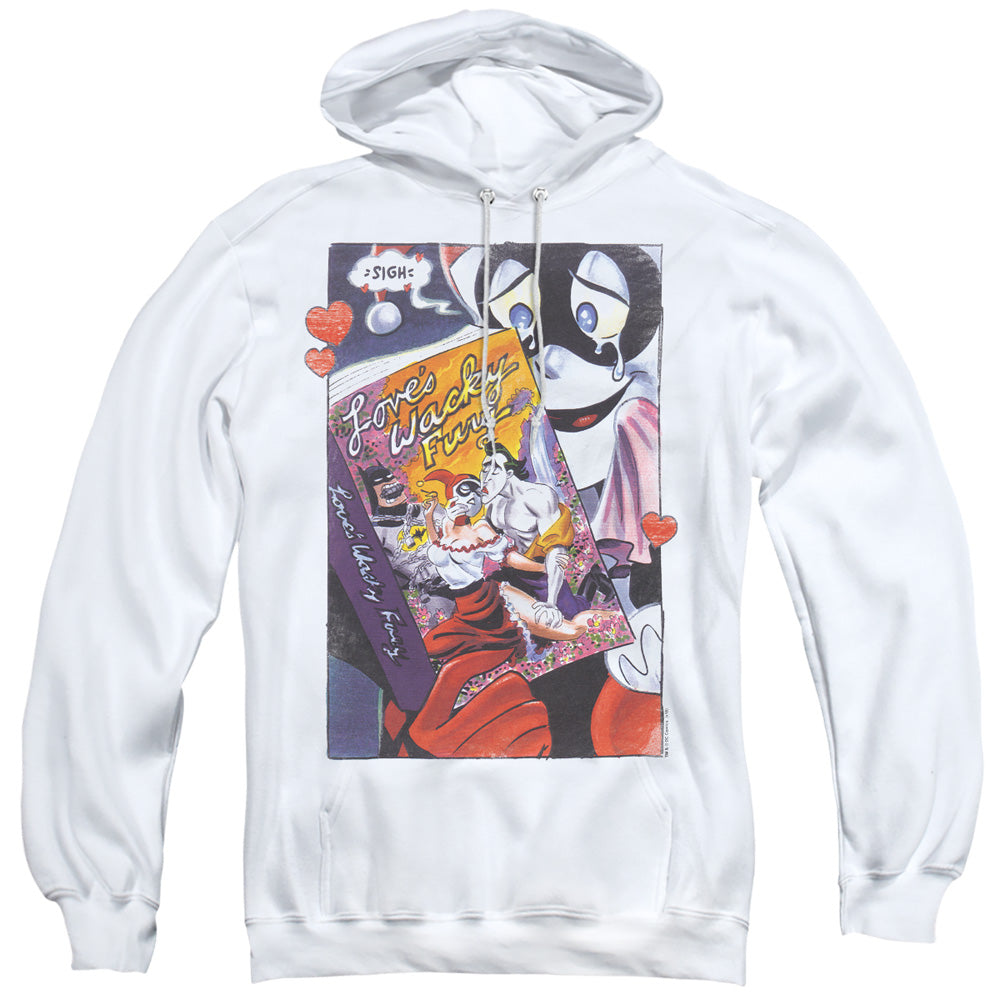 Batman Hoodie Love's Wacky Fury White Hoody