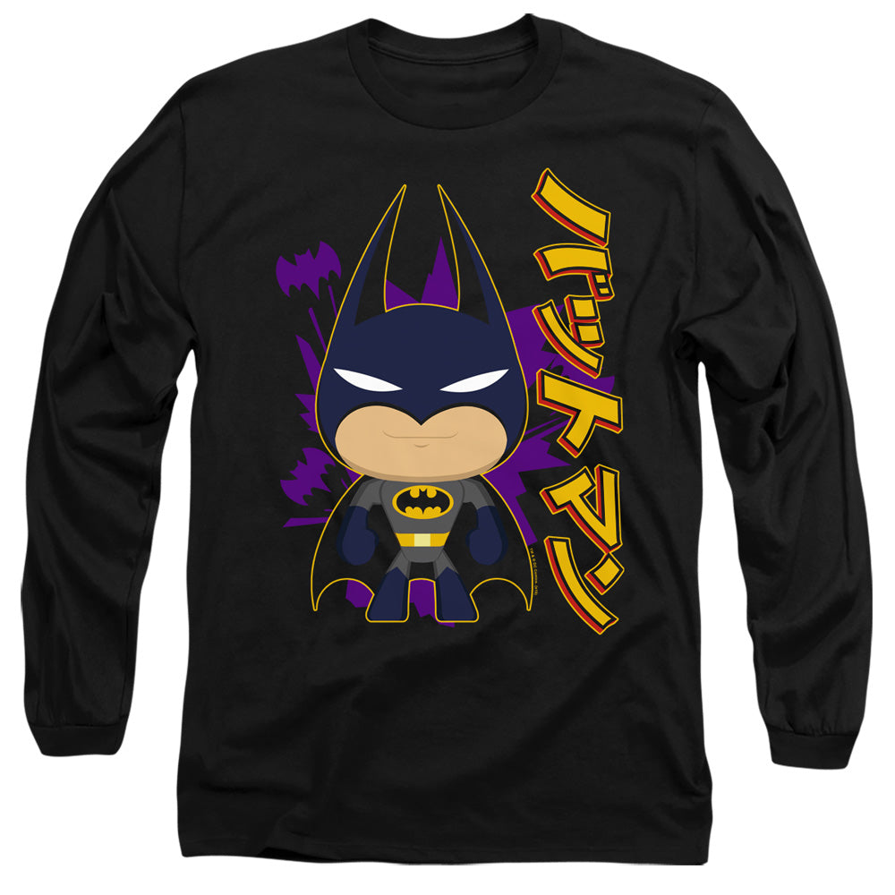 Batman Long Sleeve T-Shirt Cartoon Kanji Black Tee