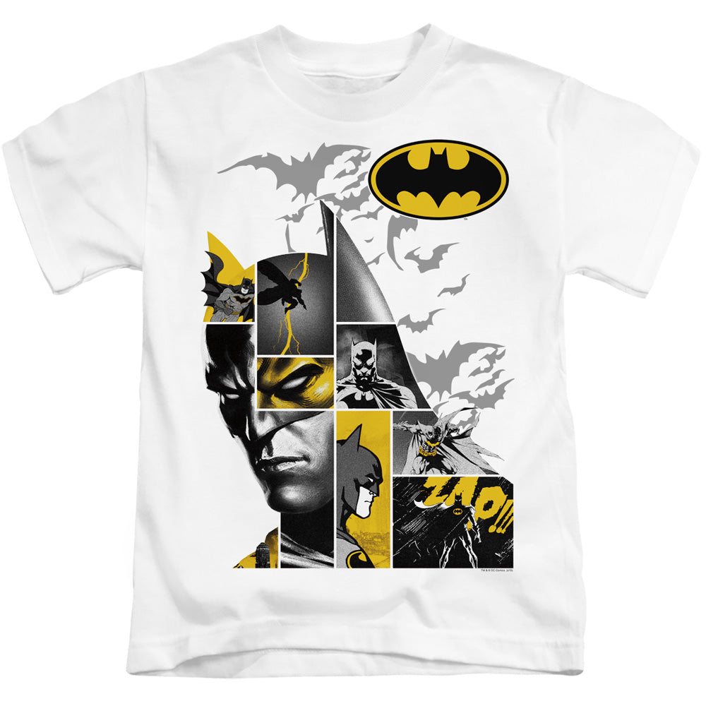 Batman Boys T-Shirt Collage White Tee