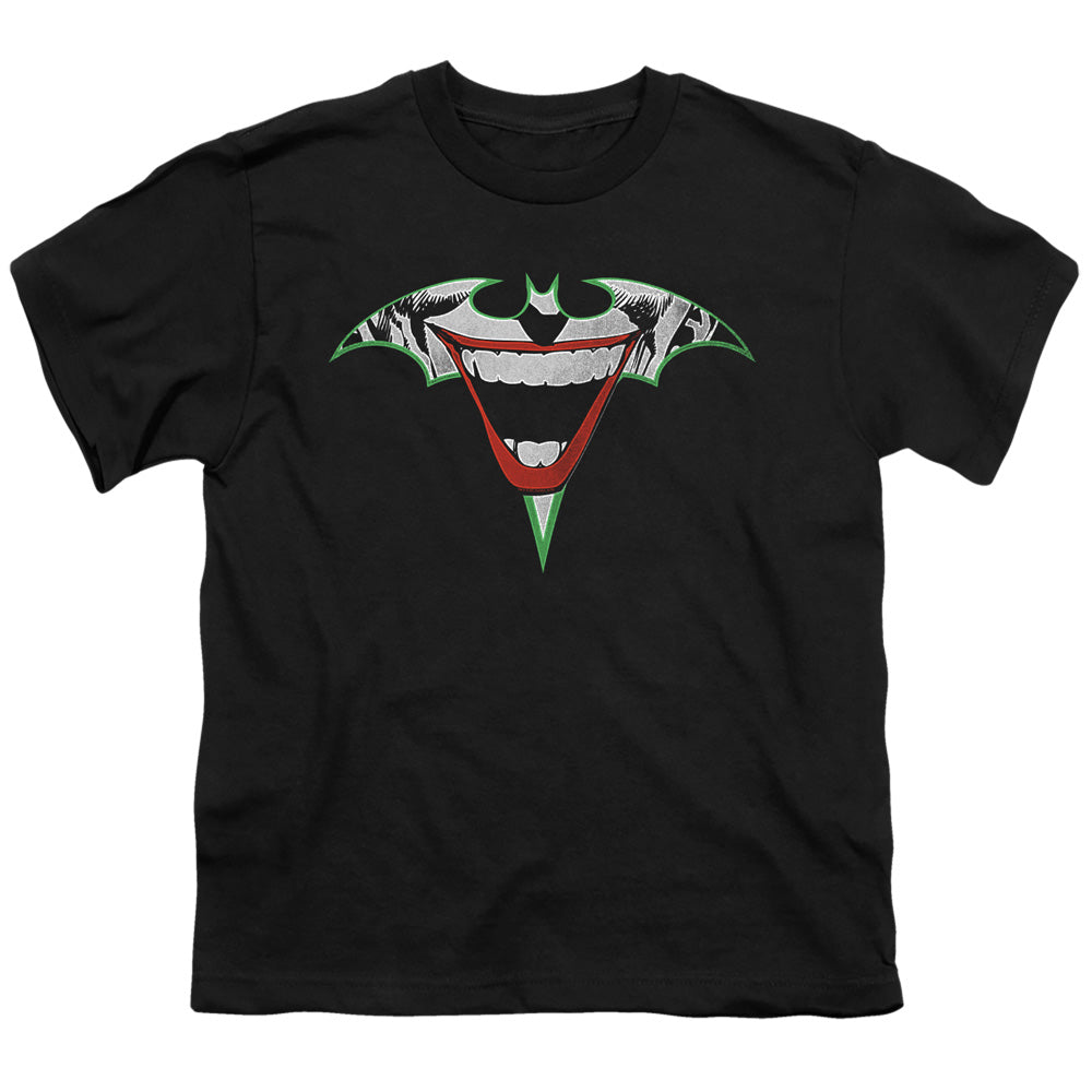 Batman Kids T-Shirt Joker Bat Logo Black Tee